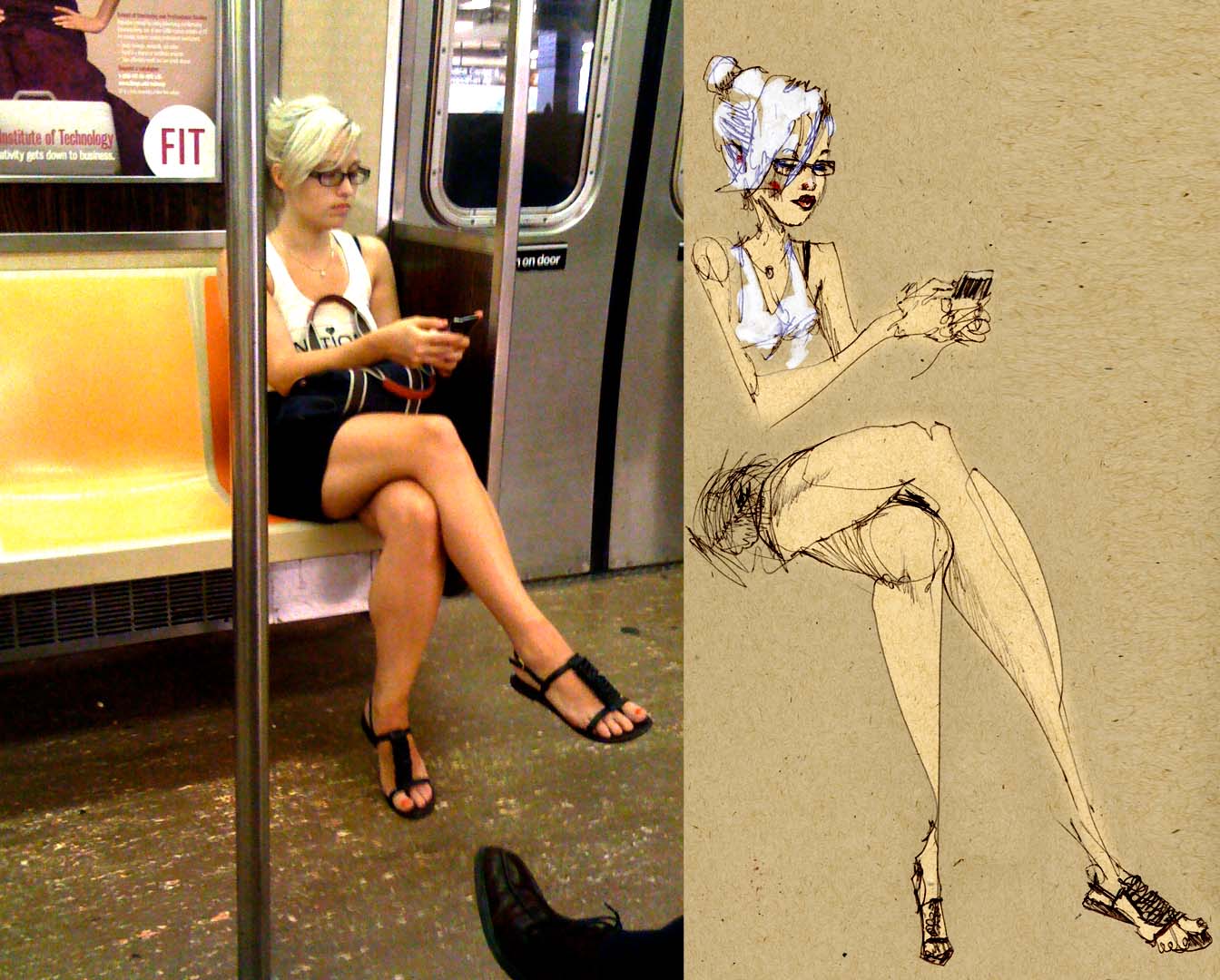 Shit We’re Diggin: David Choe’s Sketches On The Train 