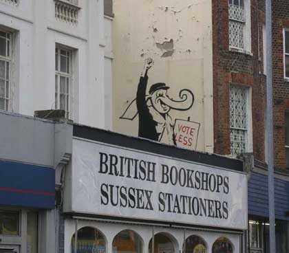Banksy 'Vote Less,' Brighton